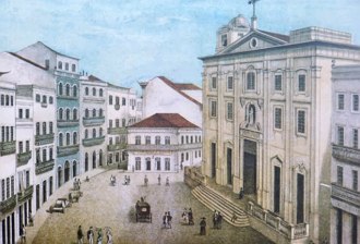 Largo do Pelourinho do Recife e a Igreja do Corpo Santo
