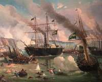 Batalha de Riachuelo durante a Guerra do Paraguai