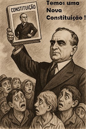 Charge sobre a Constituição de 1937