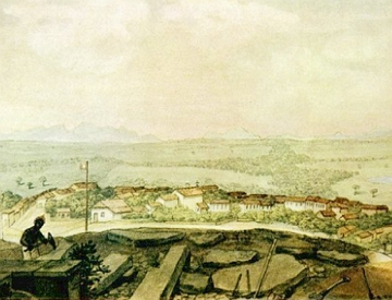 Panorama de Curitiba em 1827