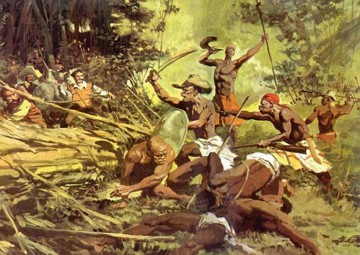 Ilustra&ccedil;&atilde;o sobre a Guerra de Palmares