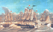 Batalha naval durante a Guerra da Cisplatina