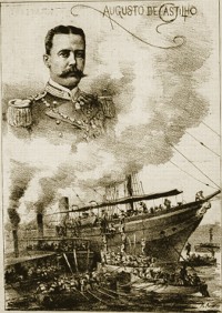 O capitão de fragata Augusto de Castilho.