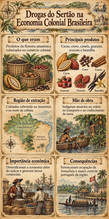 Infográfico sobre as Drogas do Sertão Infográfico sobre as Drogas do Sertão
