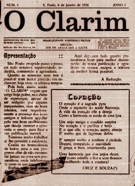 Capa do Jornal O Clarim da Alvorada