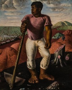 Lavrador de café: pintura de Cândido Portinari