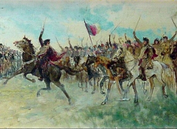 Pintura a &oacute;leo de Ant&ocirc;nio Parreiras de 1915, a qual representa que a Rep&uacute;blica Rio-Grandense foi proclamada em 1836