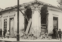 Revolução Paulista: casa bombardeada em São Paulo (1924)