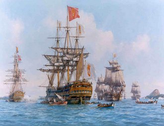 Chegada ao Rio de Janeiro do príncipe-regente D. João VI, em 1808